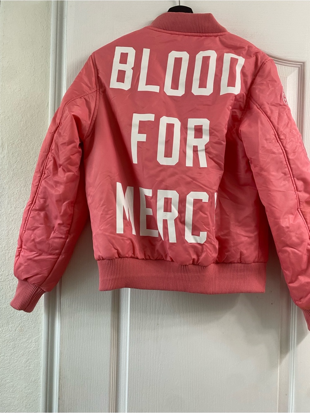 Daily Paper Blood For Mercy Y2K Bomber Jacket Rare Pink Limited Edition Size XS - Picture 8 of 14